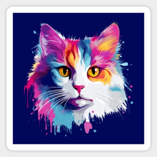 Cute colorful Kitty Magnet